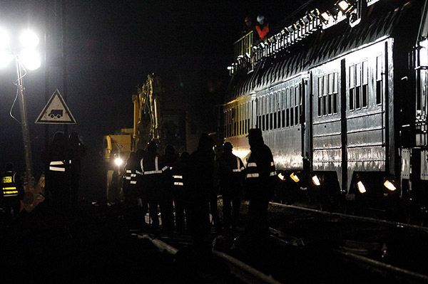 Pociąg do Krakowa przejechał przez tragiczny odcinek