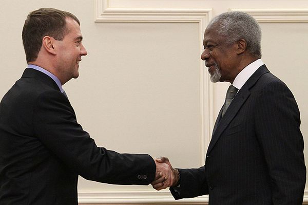 Miedwiediew: misja Annana ostatnią szansą, by uniknąć wojny w Syrii