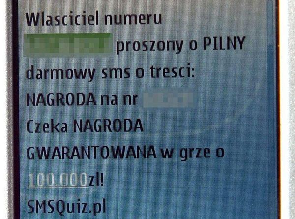 Uważajcie! Te SMS-y to oszustwo