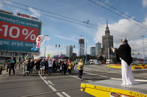 Manifestacja pielęgniarek w Warszawie