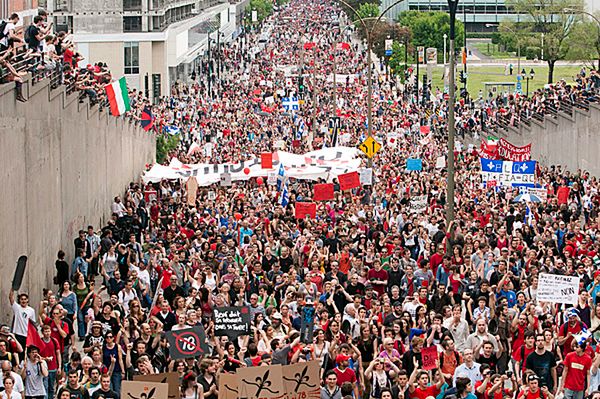 Kanada: zatrzymano 400 protestujących przeciwko podwyżce czesnego