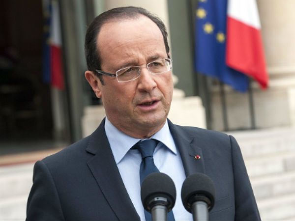 Konferencja prasowa francuskiego prezydenta Francois Hollande'a