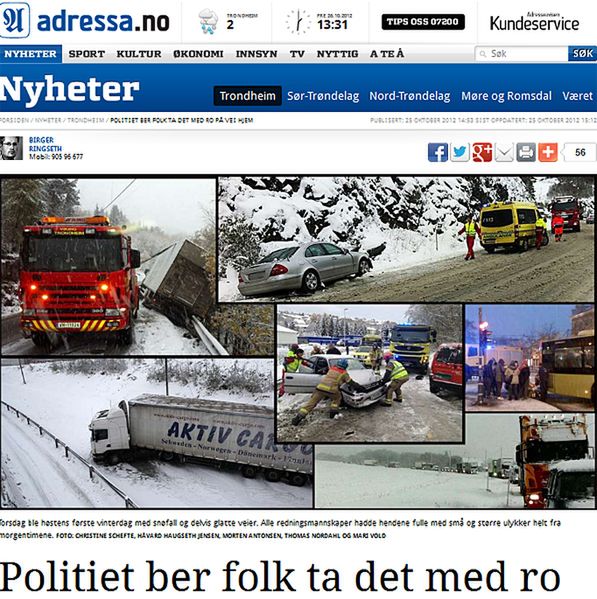 Norwegia: idzie zima, Polacy drogi blokują