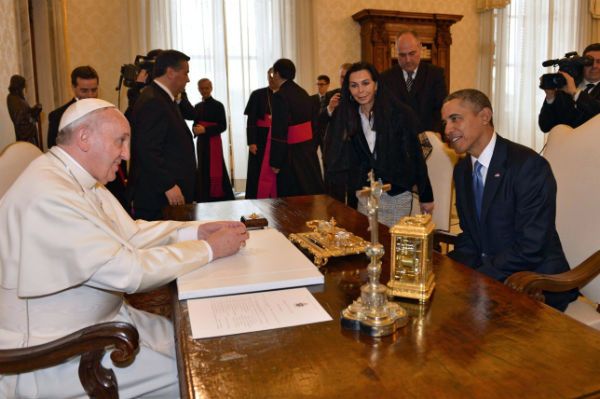 Pierwsze spotkanie papieża Franciszka i prezydenta Obamy