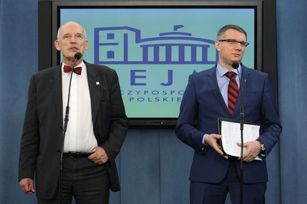 Przemysław Wipler i Janusz Korwin-Mikke podpisali porozumienie programowe