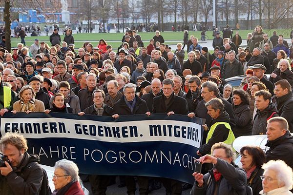 Niemcy składają hołd ofiarom nazistowskiego pogromu z 1938 r.