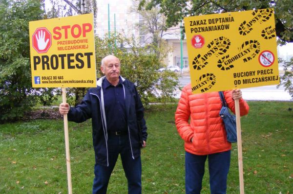 Mieszkańcy protestują przeciwko budowie centrum handlowego Posnania