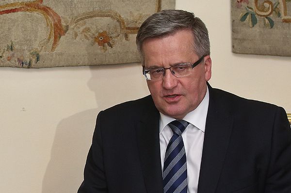 Prezydent Bronisław Komorowski: katastrofa smoleńska to nie materia na ustawę