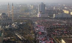 Wielki protest w Groznym. Sprzeciwiają się publikowaniu karykatur Mahometa