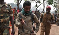 Brutalny lincz w Rep. Środkowoafrykańskiej - chwilę po przemówieniu prezydent