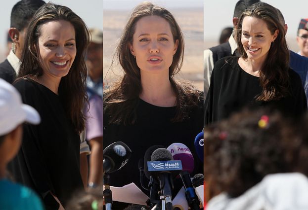 Angelina Jolie odwiedziła obóz dla uchodźców z Syrii (ZDJĘCIA)