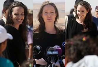 Angelina Jolie odwiedziła obóz dla uchodźców z Syrii (ZDJĘCIA)