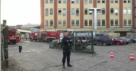 Pożar w fabryce czekolady w Szczecinie