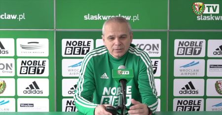 Trener Śląska Wrocław przed meczem z Lechem Poznań