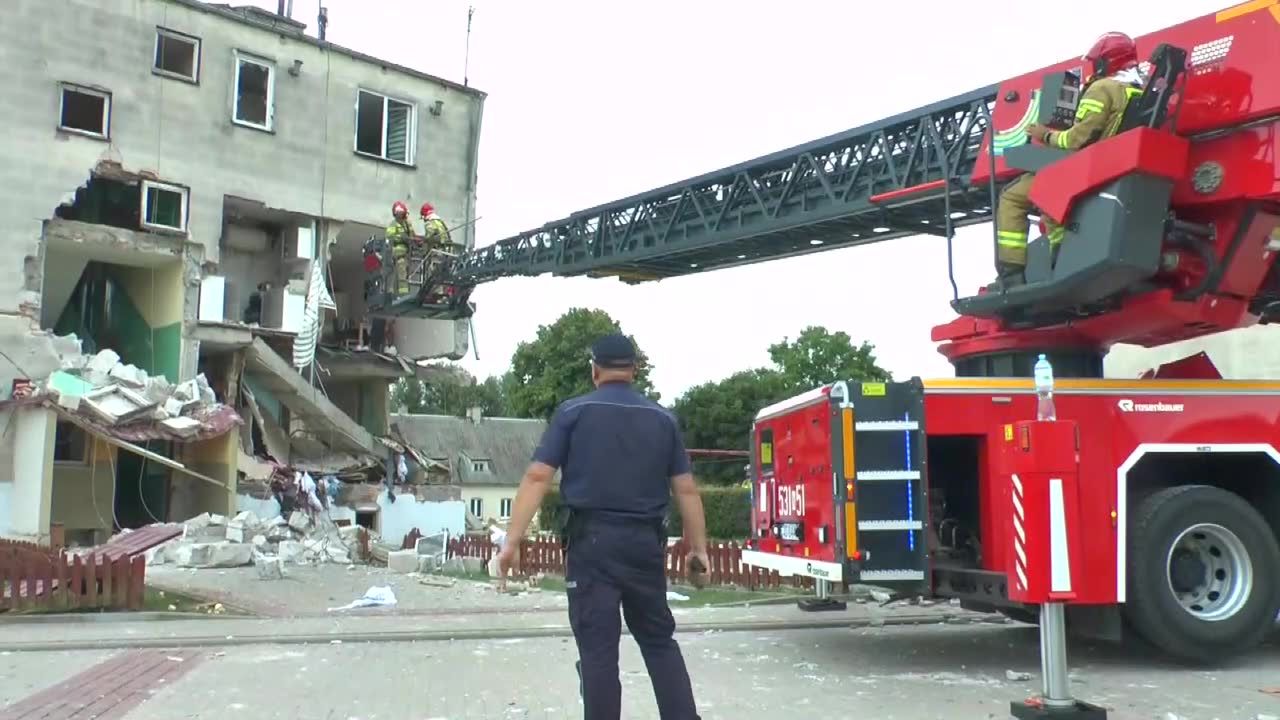 Wybuch w budynku mieszkalnym w Safronce. Cały budynek nie nadaje się do zamieszkania