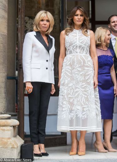 Melania Trump i Brigitte Macron w Belgii