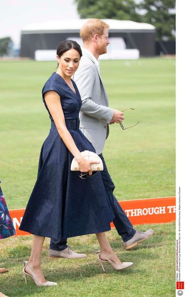 Meghan Markle i książę Harry na meczu polo