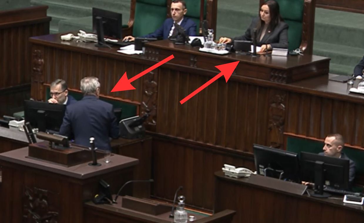 Zagroziła wyłączeniem mikrofonu. Gliński nie miał zamiaru jej posłuchać