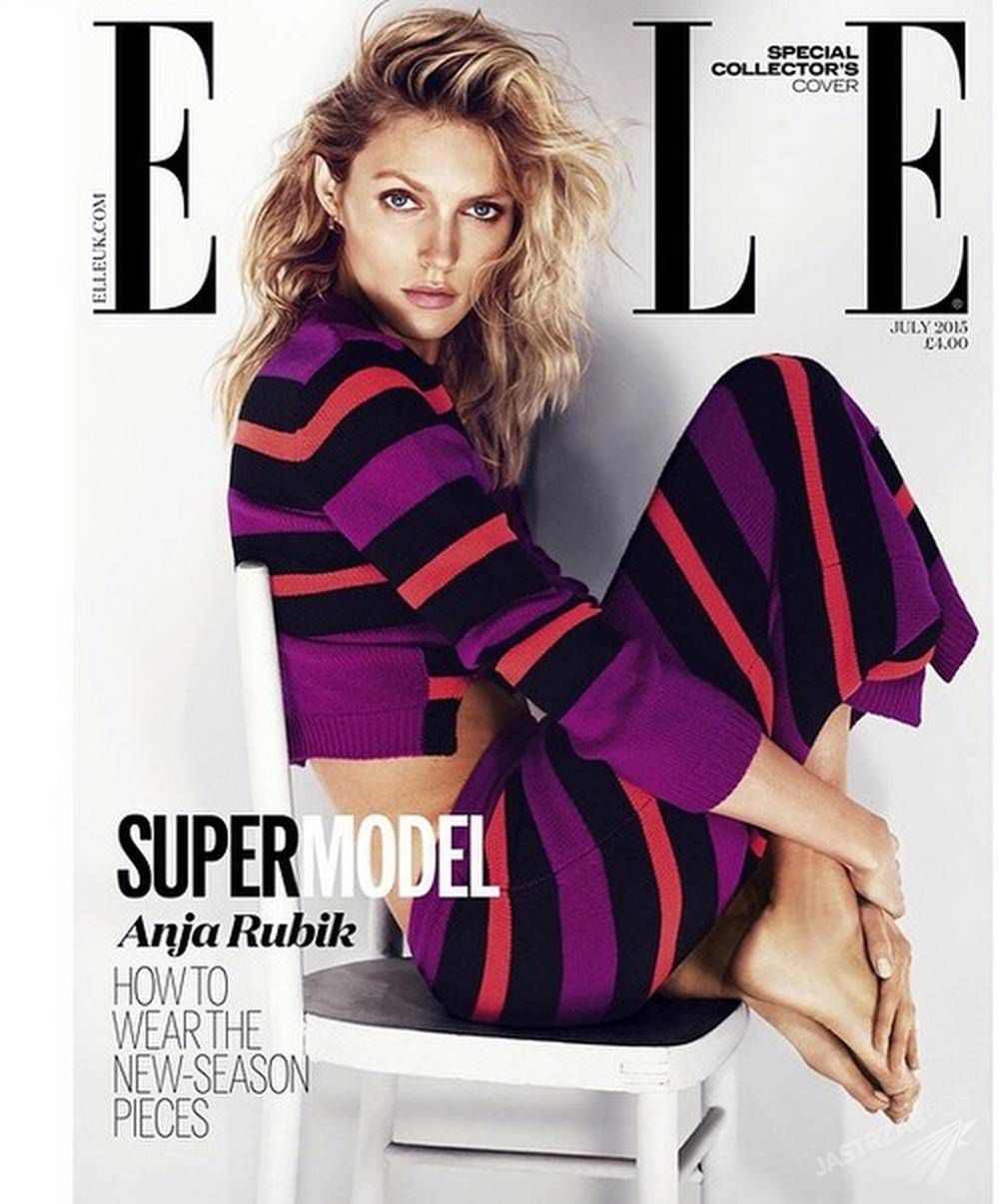 Anja Rubik na okładce Elle
Fot. screen z Instagram