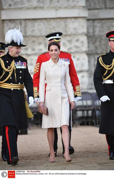 Księżna Cambridge na ceremonii Beating Retreat