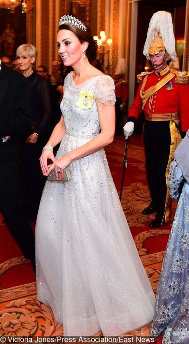 Księżna Kate w tiarze księżnej Diany na spotkaniu z korpusem dyplomatycznym