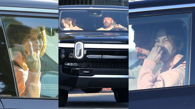 Jennifer Lopez pokazuje paparazzi środkowy palec