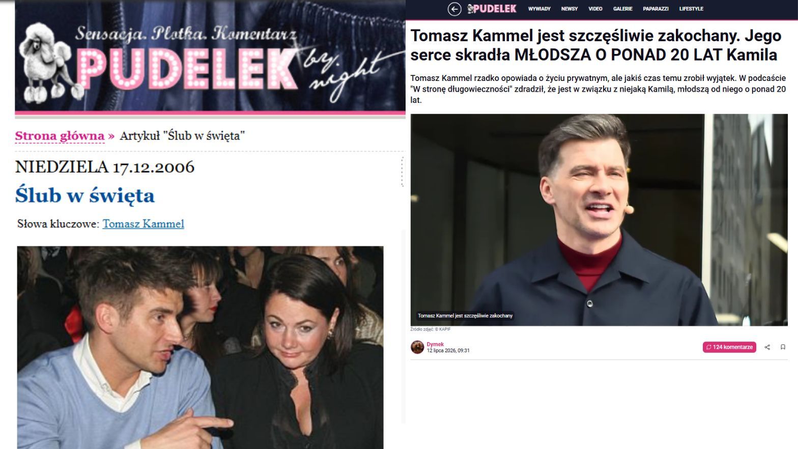Tomasz Kammel planował ślub 