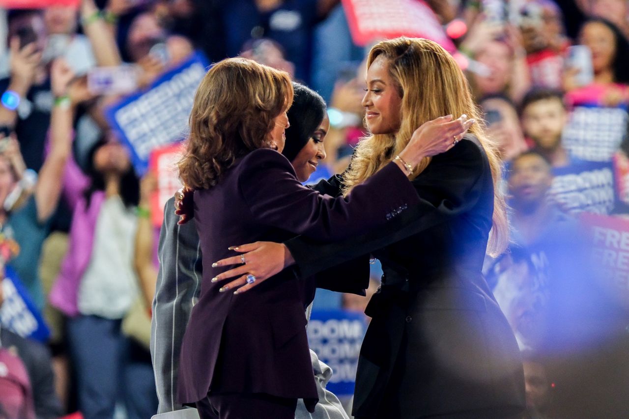 Beyonce and Kamala Harris