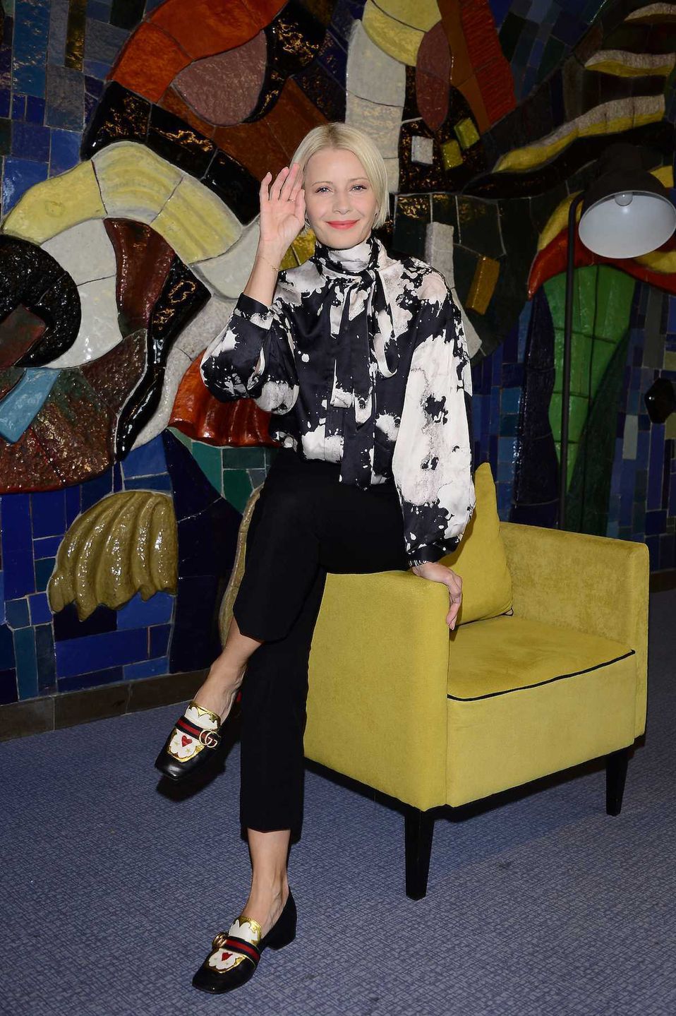 Małgorzata Kożuchowska w mokasynach Gucci