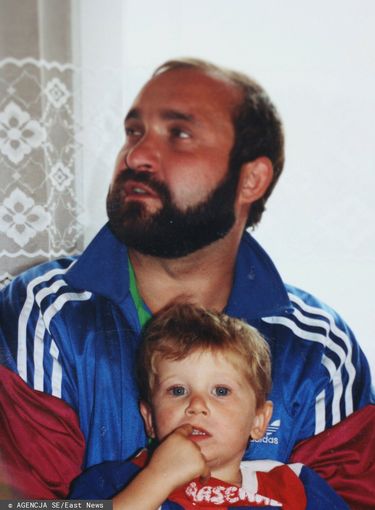 Robert Lewandowski z ojcem
