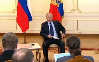 Zobacz, jak wyglądała konferencja Władimira Putina