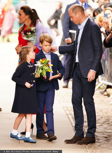 Księżna Kate, książę William, Charlotte i George w zamku Cardiff - jubileusz królowej
