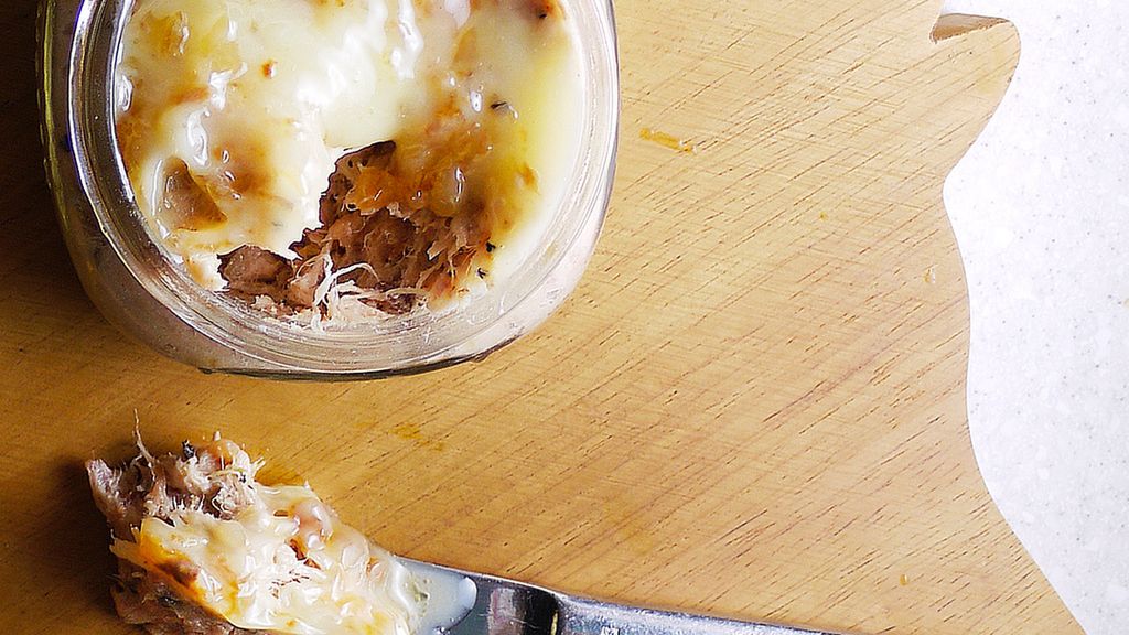 Gotowany tłuszcz wieprzowy