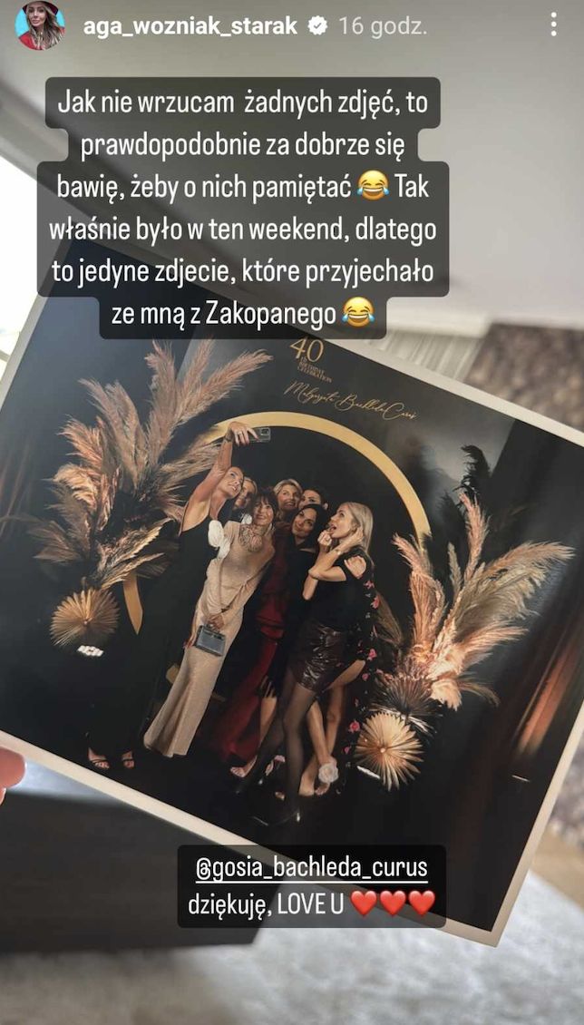 Agnieszka Woźniak-Starak w Zakopanem 
