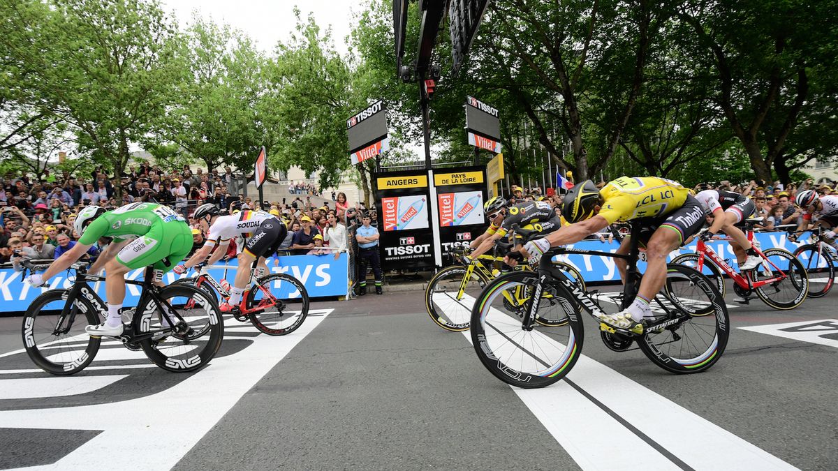 Finisz jednego z etapów Tour de France
