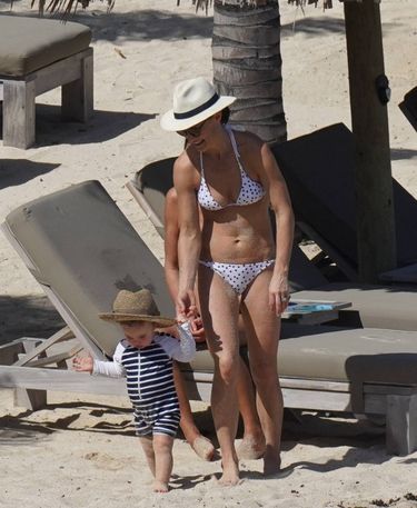 Pippa Middleton z synkiem na St Barts