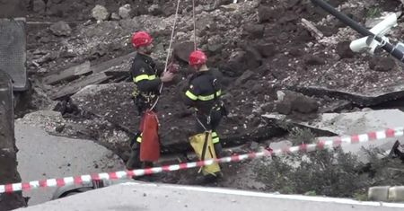 Zapadła się ziemia przy szpitalu w Neapolu. Nikt nie ucierpiał, ale konieczna była ewakuacja