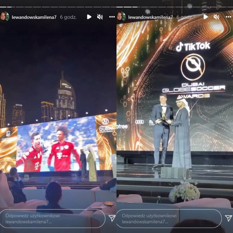 Siostra Roberta Lewandowskiego wspiera go w Dubaju