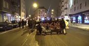 Marsz Antify przeciw eksmisji bezdomnych ze squatu w Berlinie