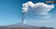 10. erupcja w ciągu 16 dni. 300-metrowa chmura pyłu nad Etną