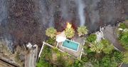Lawa pochłania budynki na hiszpańskiej wyspie La Palma.