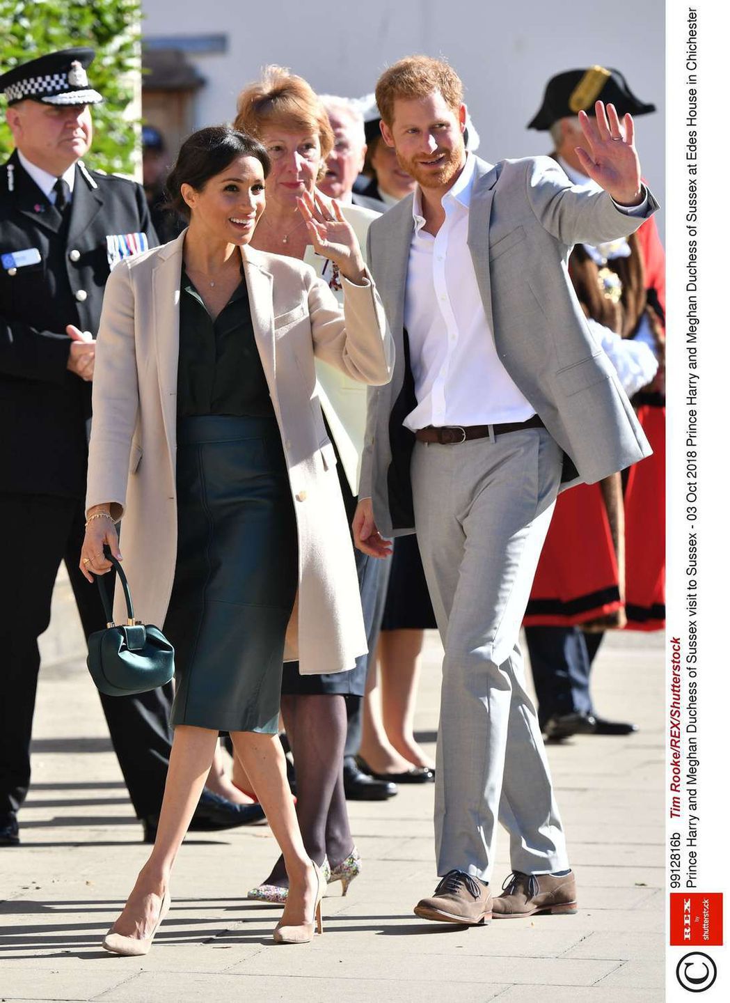Książę Harry i Meghan Markle podczas pierwszej wizyty w hrabstwie Sussex