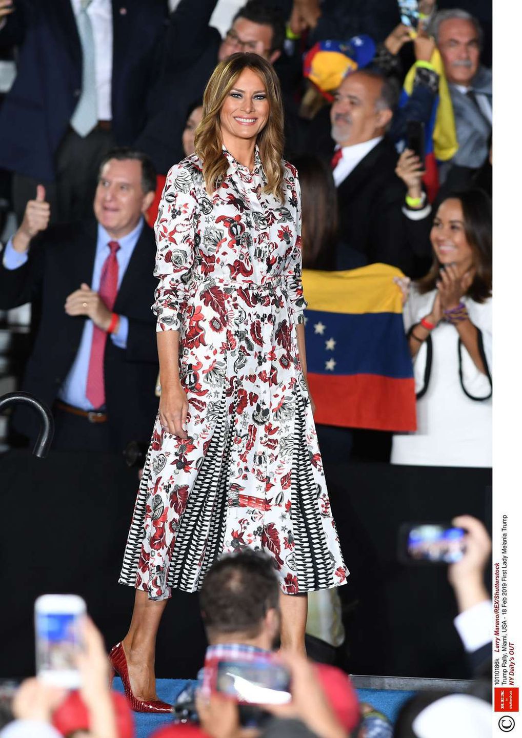 Melania Trump i Donald Trump w Miami