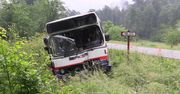Wypadek dwóch autobusów koło Grabówna