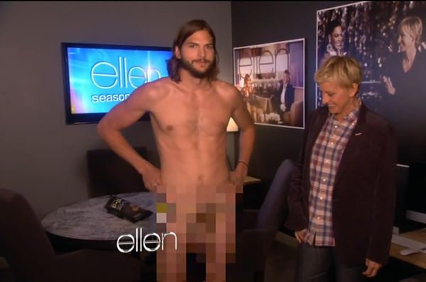 "The Ellen DeGeneres Show": Ashton Kutcher rozebrał się do naga na oczach milionów widzów!