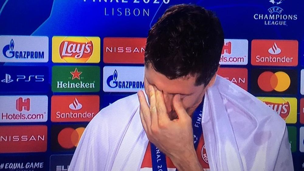 Wzruszony Robert Lewandowski