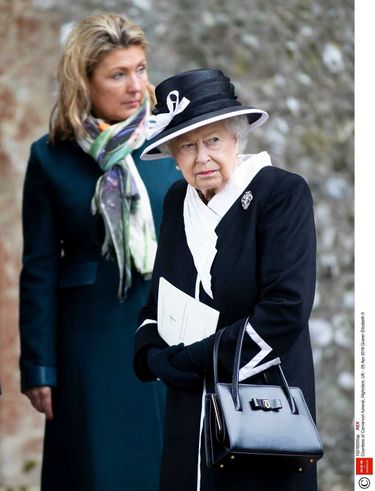 Królowa Elżbieta II na pogrzebie