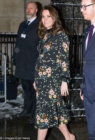 Księżna Kate na mrozie bez płaszcza