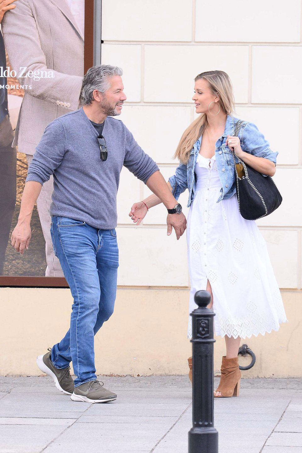 Joanna Krupa i Douglas Nunes na spacerze w Warszawie