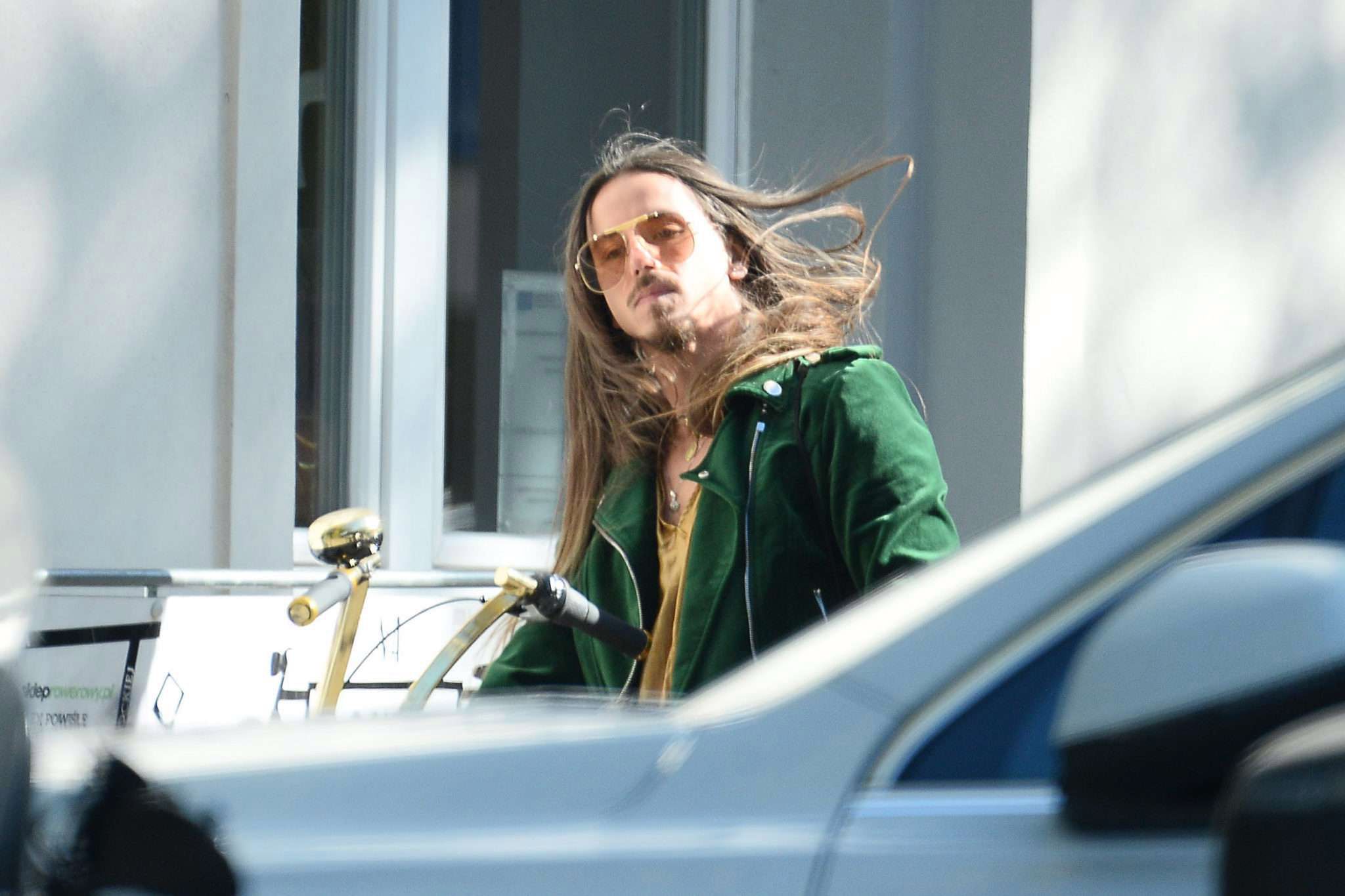 Michał Szpak na obiad przyjechał na rowerze